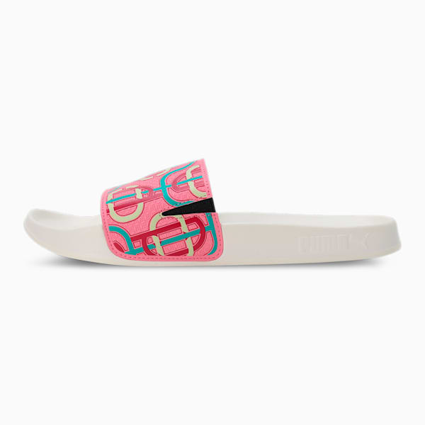 PUMA x PALM TREE CREW Leadcat 2.0 Slides, Strawberry Burst-Pinktastic-Spectra Green-Warm White, extralarge-IND