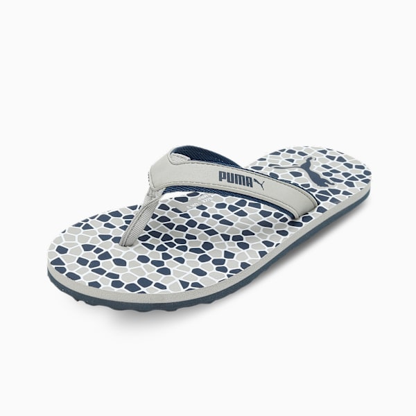 Everush Women's Flip-Flops, Inky Blue-Ash Gray-PUMA White, extralarge-IND