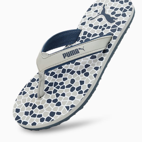Everush Women's Flip-Flops, Inky Blue-Ash Gray-PUMA White, extralarge-IND
