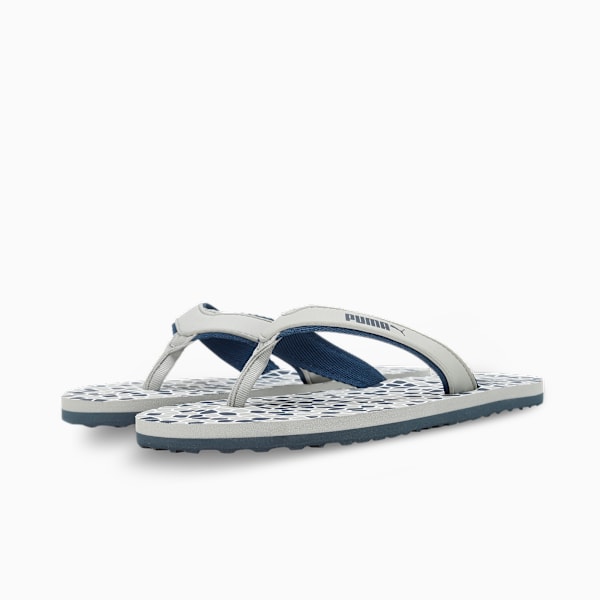 Everush Women's Flip-Flops, Inky Blue-Ash Gray-PUMA White, extralarge-IND
