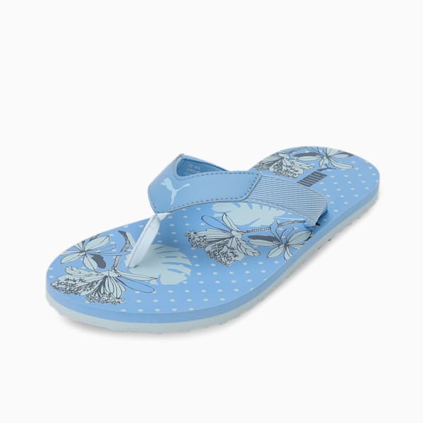 Puma blue flip flops deals