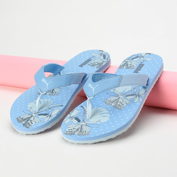 Venice V1 Women's Flip-Flops, Blissful Blue-Future Pink-Galaxy Pink, extralarge-IND