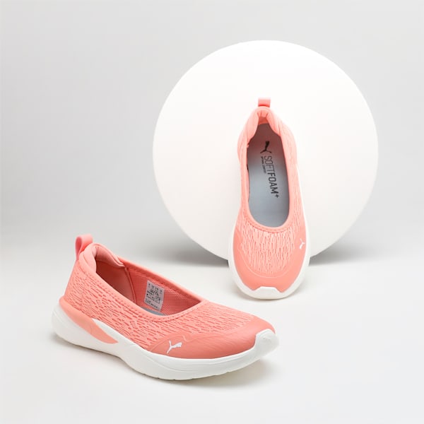 PUMA Sienna SOFTRIDE Women's Ballerina Shoes, Future Pink-Poppy Pink-Warm White, extralarge-IND