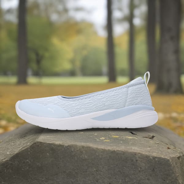 Sienna SOFTRIDE Women's Ballerina Shoes, Blissful Blue-Icy Blue-PUMA White, extralarge-IND