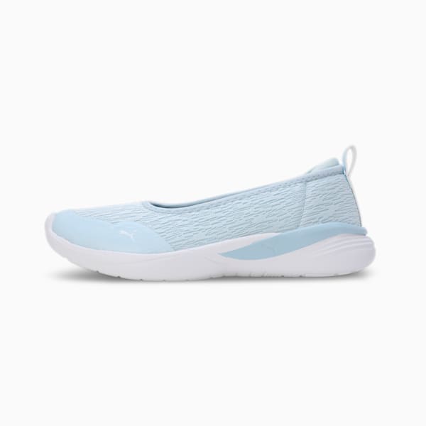 Sienna SOFTRIDE Women's Ballerina Shoes, Blissful Blue-Icy Blue-PUMA White, extralarge-IND