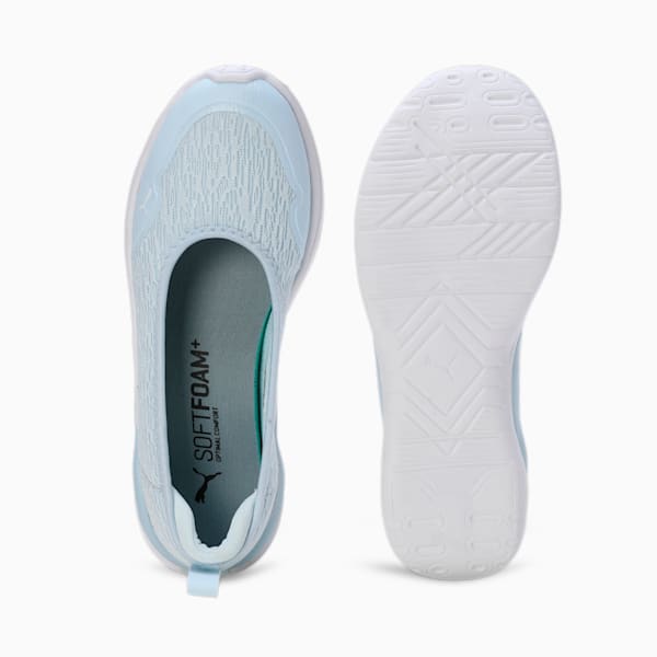 Sienna SOFTRIDE Women's Ballerina Shoes, Blissful Blue-Icy Blue-PUMA White, extralarge-IND