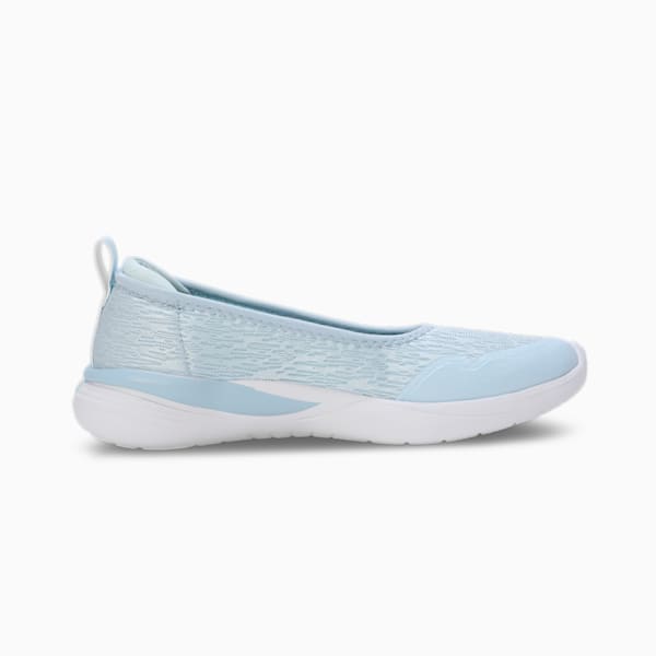 Sienna SOFTRIDE Women's Ballerina Shoes, Blissful Blue-Icy Blue-PUMA White, extralarge-IND