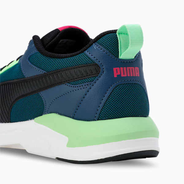 PUMA X-Ray Fluido Men's Sneakers, PUMA Black-Dark Denim-Fizzy Lime, extralarge-IND