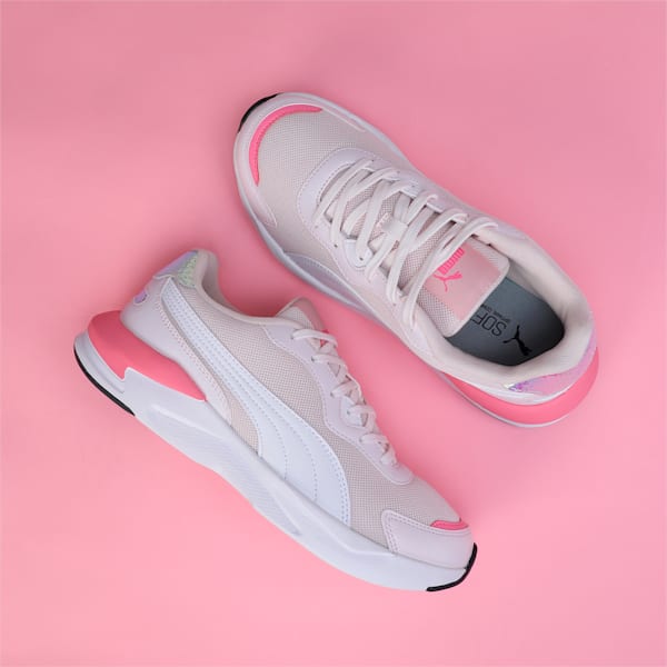 PUMA X-Ray Slimmic Metallic Women's Sneakers, Strawberry Burst-Galaxy Pink-PUMA White, extralarge-IND