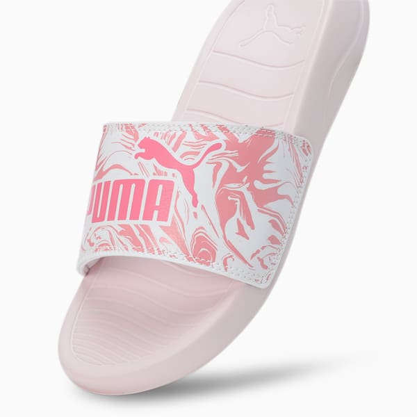 Puma pink sliders sales