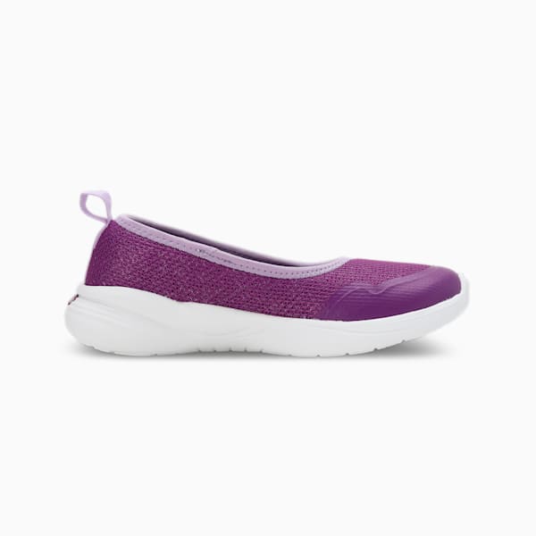 PUMA Sienna Softride Youth Slip-On Shoes, Purple Pop-Vivid Violet-PUMA White, extralarge-IND