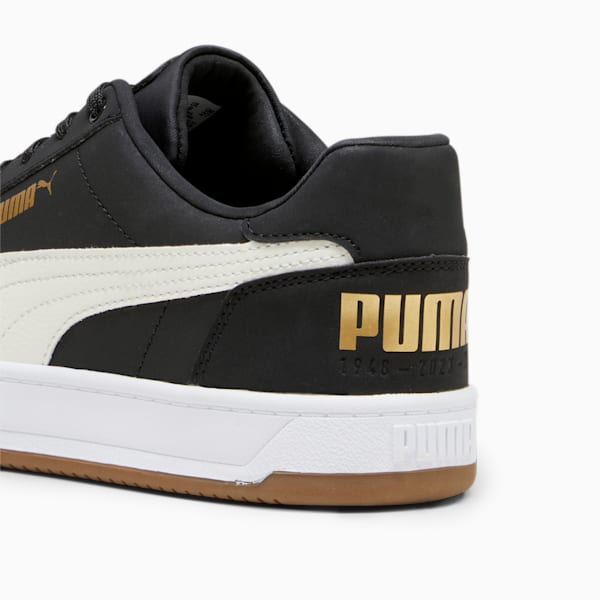 PUMA Caven 2.0 75 Years Unisex Sneakers, PUMA Black-Warm White-Gold, extralarge-IND