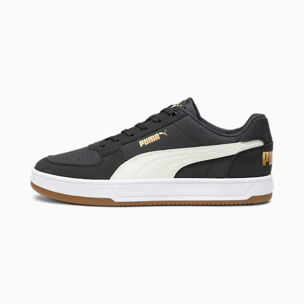 PUMA Caven 2.0 75 Years Unisex Sneakers, PUMA Black-Warm White-Gold, extralarge-IND