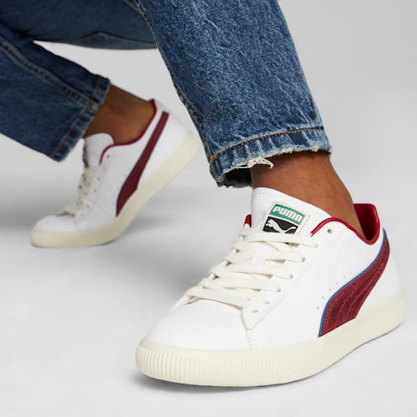 Clyde Varsity Sneakers, PUMA White-Team Regal Red, extralarge-IND