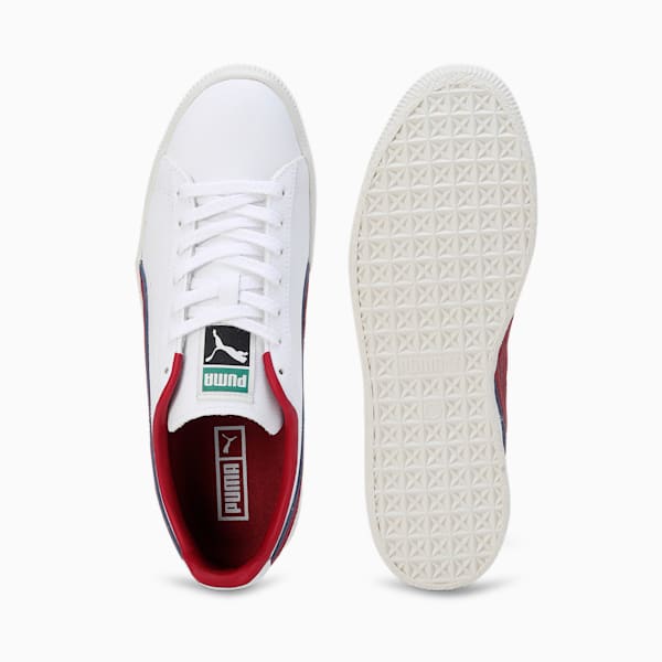 Clyde Varsity Unisex Sneakers, PUMA White-Team Regal Red, extralarge-IND