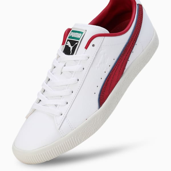 Clyde Varsity Unisex Sneakers, PUMA White-Team Regal Red, extralarge-IND