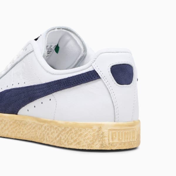 Clyde Vintage Sneakers, PUMA White-PUMA Navy, extralarge