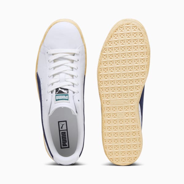 Clyde Vintage Sneakers, PUMA White-PUMA Navy, extralarge