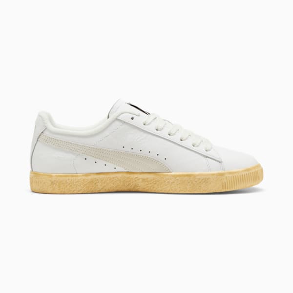 Tenis Clyde Vintage, PUMA White-Light Straw-Warm White, extralarge