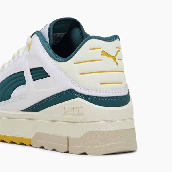 Slipstream Lo Xtreme Colour Unisex Sneakers, PUMA White-Malachite-Yellow Sizzle, extralarge-IND