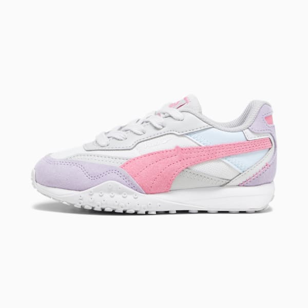 Tenis deportivos para niños Blktop Rider BTS, Feather Gray-Strawberry Burst, extralarge