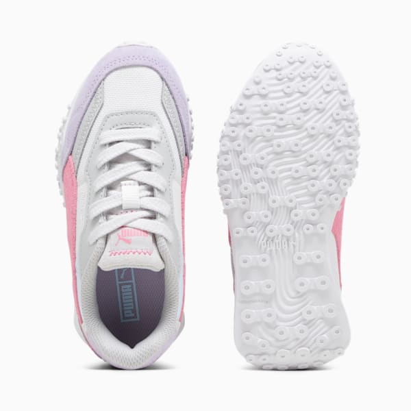Tenis deportivos para niños Blktop Rider BTS, Feather Gray-Strawberry Burst, extralarge