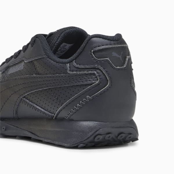 Blktop Rider Leather Little Kids' Sneakers, PUMA Black-Shadow Gray, extralarge