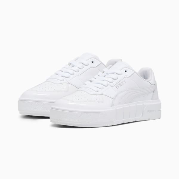 Tenis PUMA Cali Court de charol Mujer, PUMA White, extralarge