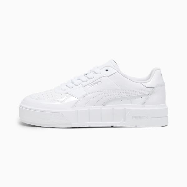 Tenis PUMA Cali Court de charol Mujer, PUMA White, extralarge