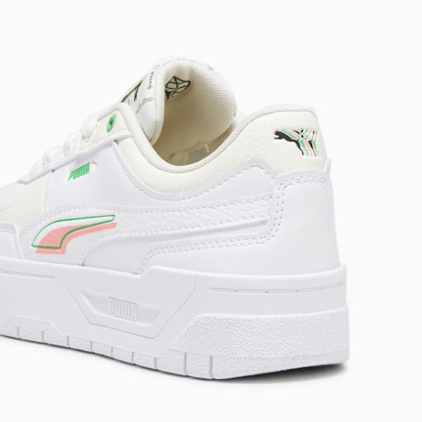 Cali Dream Brand Love Women's Sneakers, PUMA White-Peach Smoothie, extralarge-IND