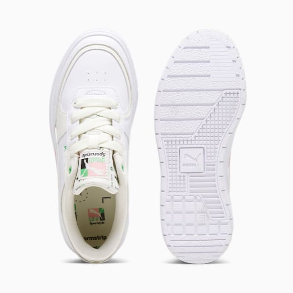 Cali Dream Brand Love Women's Sneakers, PUMA White-Peach Smoothie, extralarge-IND
