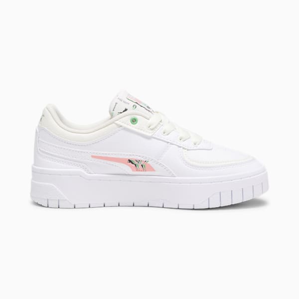 Cali Dream Brand Love Women's Sneakers, PUMA White-Peach Smoothie, extralarge-IND