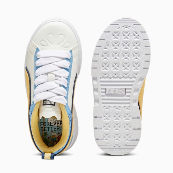 キッズ ガールズ PUMA x スマーフ メイズ スニーカー 17-21cm, Warm White-Flaxen, extralarge-JPN