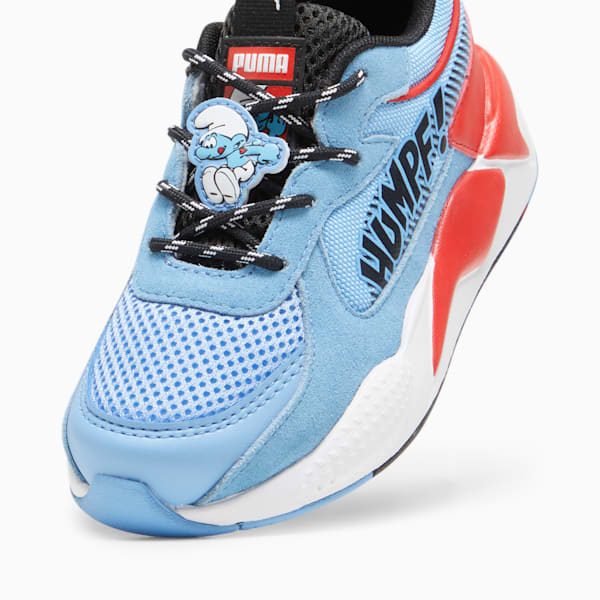 キッズ PUMA x スマーフ RS-X スニーカー 17-21cm, Team Light Blue-PUMA Red, extralarge-JPN