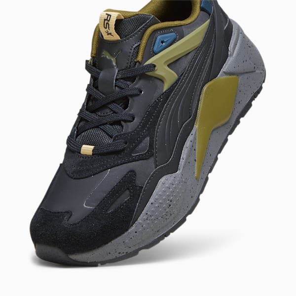 RS-X Efekt Speckle Sneakers, PUMA Black-Olive Drab, extralarge-GBR