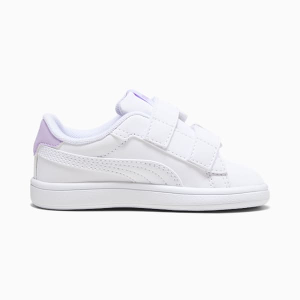Tenis Infantiles PUMA Smash 3.0 Butterfly, PUMA White-Vivid Violet-PUMA Silver, extralarge