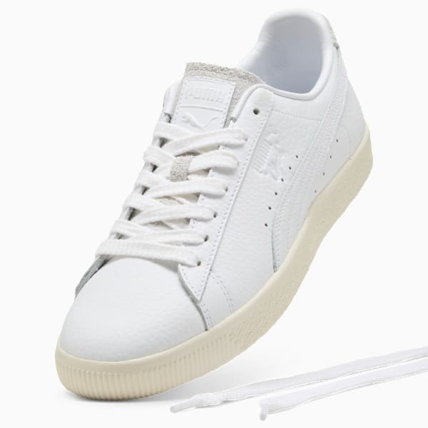 Tenis Clyde Premium, PUMA White-Frosted Ivory, extralarge