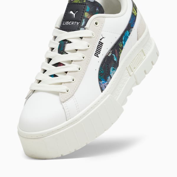 ウィメンズ PUMA x LIBERTY メイズ 2 スニーカー, Warm White-PUMA Black, extralarge-JPN