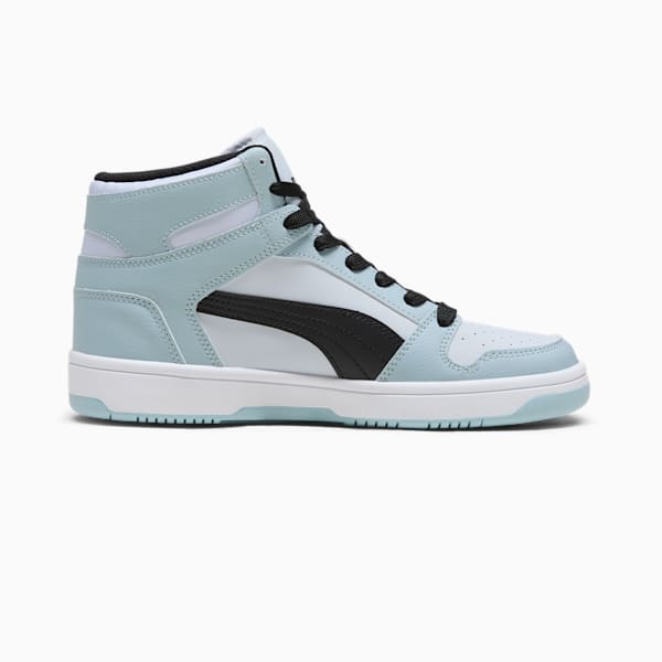 PUMA Rebound LayUP SL Women's Sneakers, Silver Mist-PUMA Black-Frosted Dew, extralarge