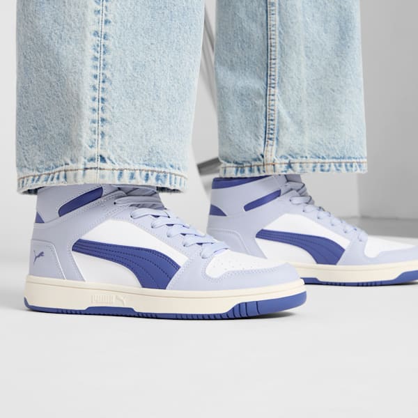 Tenis para mujer PUMA Rebound LayUp SL, PUMA White-Blue Crystal-Cool Weather, extralarge