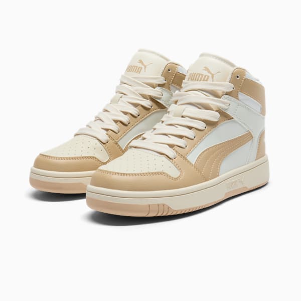 Tenis para mujer PUMA Rebound LayUp SL, Warm White-Light Sand-Sugared Almond, extralarge