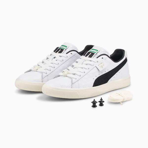 Clyde Chess Men's Sneakers, PUMA White-PUMA Black, extralarge