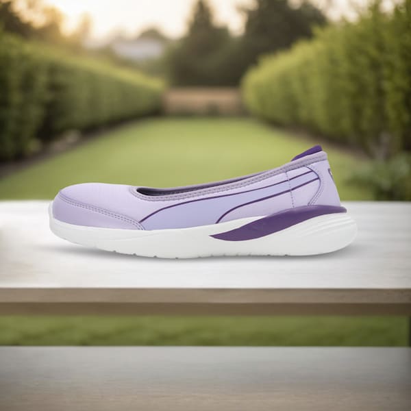 Flaira Softride Sporty Women's Slip-On Shoes, Vivid Violet-Purple Pop-PUMA White, extralarge-IND