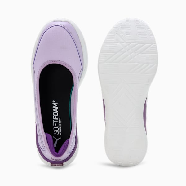 Flaira Softride Sporty Women's Slip-On Shoes, Vivid Violet-Purple Pop-PUMA White, extralarge-IND