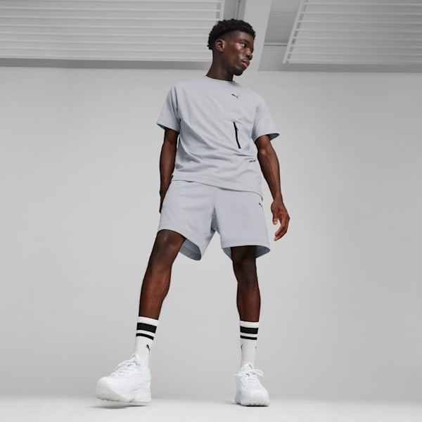 Tenis casuales Exotek NITRO Base para hombre, PUMA White-Silver Mist, extralarge
