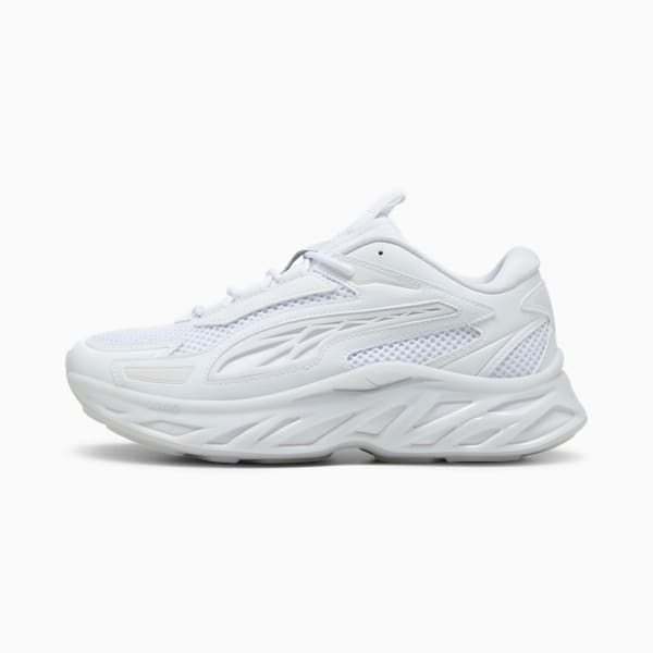 Tenis casuales Exotek NITRO Base para hombre, PUMA White-Silver Mist, extralarge