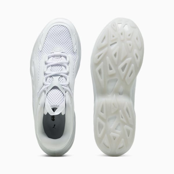 Tenis casuales Exotek NITRO Base para hombre, PUMA White-Silver Mist, extralarge