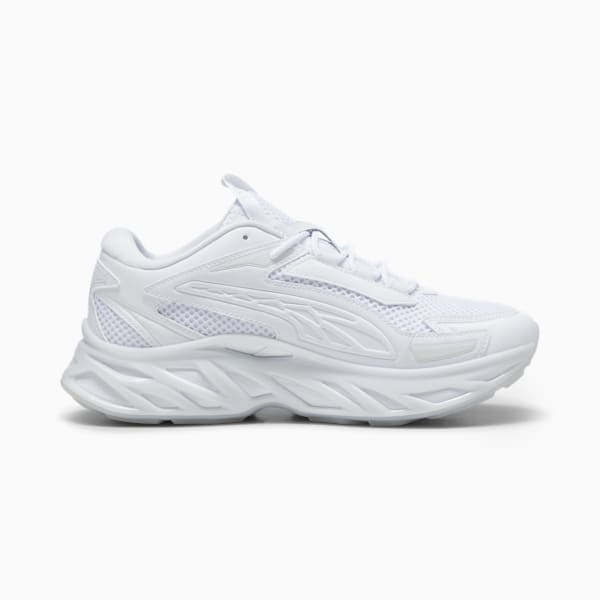 Tenis casuales Exotek NITRO Base para hombre, PUMA White-Silver Mist, extralarge