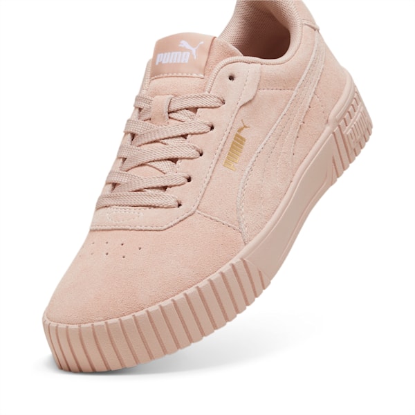 ウィメンズ プーマ キャリーナ 2.0 SD スニーカー, Rose Quartz-PUMA Gold, extralarge-JPN