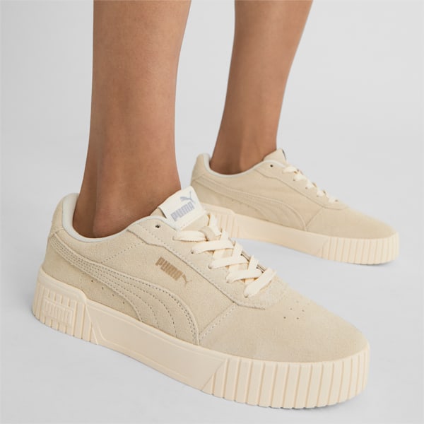 Tenis para mujer Carina 2.0 SD, Sugared Almond-PUMA Gold-Gray Fog, extralarge